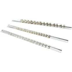 HBM 3-teiliger Metall-Steckschlüsselsatz für 1⁄4 inch - 3/8 inch und 1/2 inch Steckschlüssel