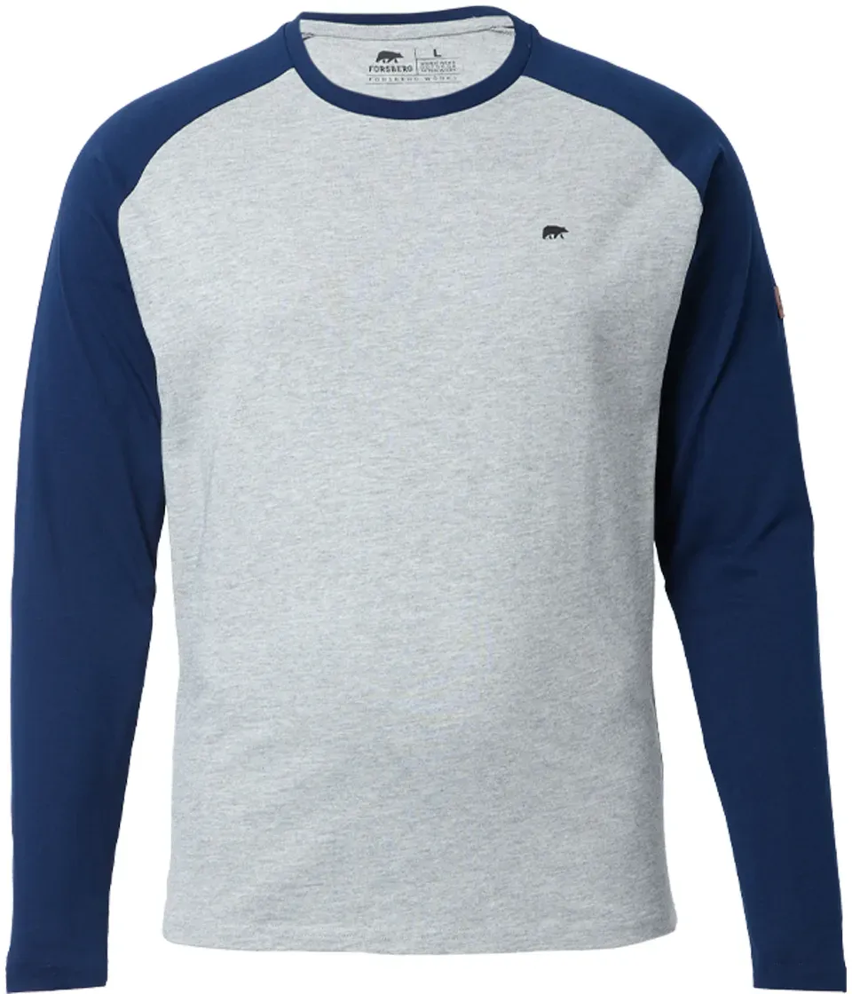 FORSBERG Longsleeve mit kleinem Gummi-Patch