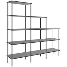 Home Deluxe Regal INDU Bücherregal 207 x 35 x 196 cm Dunkleiche