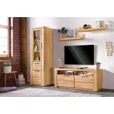 Home Affaire Wohnwand Zara, (Set, 4-St), teilmassives Holz braun