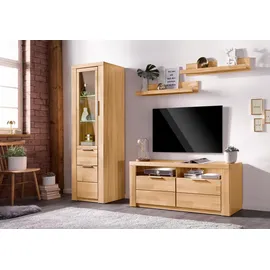 Home Affaire Wohnwand Zara, (Set, 4-St), teilmassives Holz braun