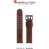 Hamilton Leder Khaki Aviation Band-set Leder-braun-20/20 H690.646.109 - braun