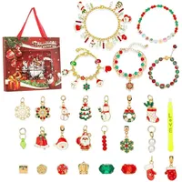 LuxusKollektion Schmuck-Adventskalender Adventskalender 2025 Mädchen Schmuck 24 Tage Armband Bastelset