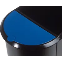 Helit Deckel für Papierkorb Duo-System H61039, blau,
