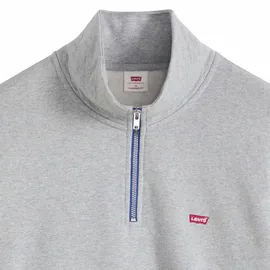 Levi's Original Housemark 1/4 Zip Sweatjacke Herren Grau XL
