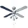 ETC Shop LED Deckenventilator 102 cm Zugschalter Silbergrau/Marineblau