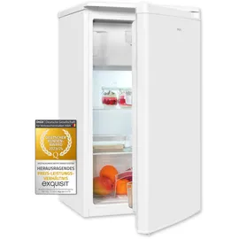GGV-Exquisit Exquisit Kühlschrank KS5117-3-040E weiss | 81 l Volumen | Weiß | Glasablagen | Freistehend | LED-Licht | Kühlen und Gefrieren | Türanschlag wechselbar | Gemüsefach