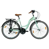 26 Zoll Luchs Feline Cityrad Hollandrad Citybike Trekkingrad Damen Fahrrad Grün