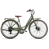 Adriatica Elektro-Citybike RETRO 28 Zoll, oliv