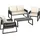 Tectake Captive Loungeset dunkelgrau