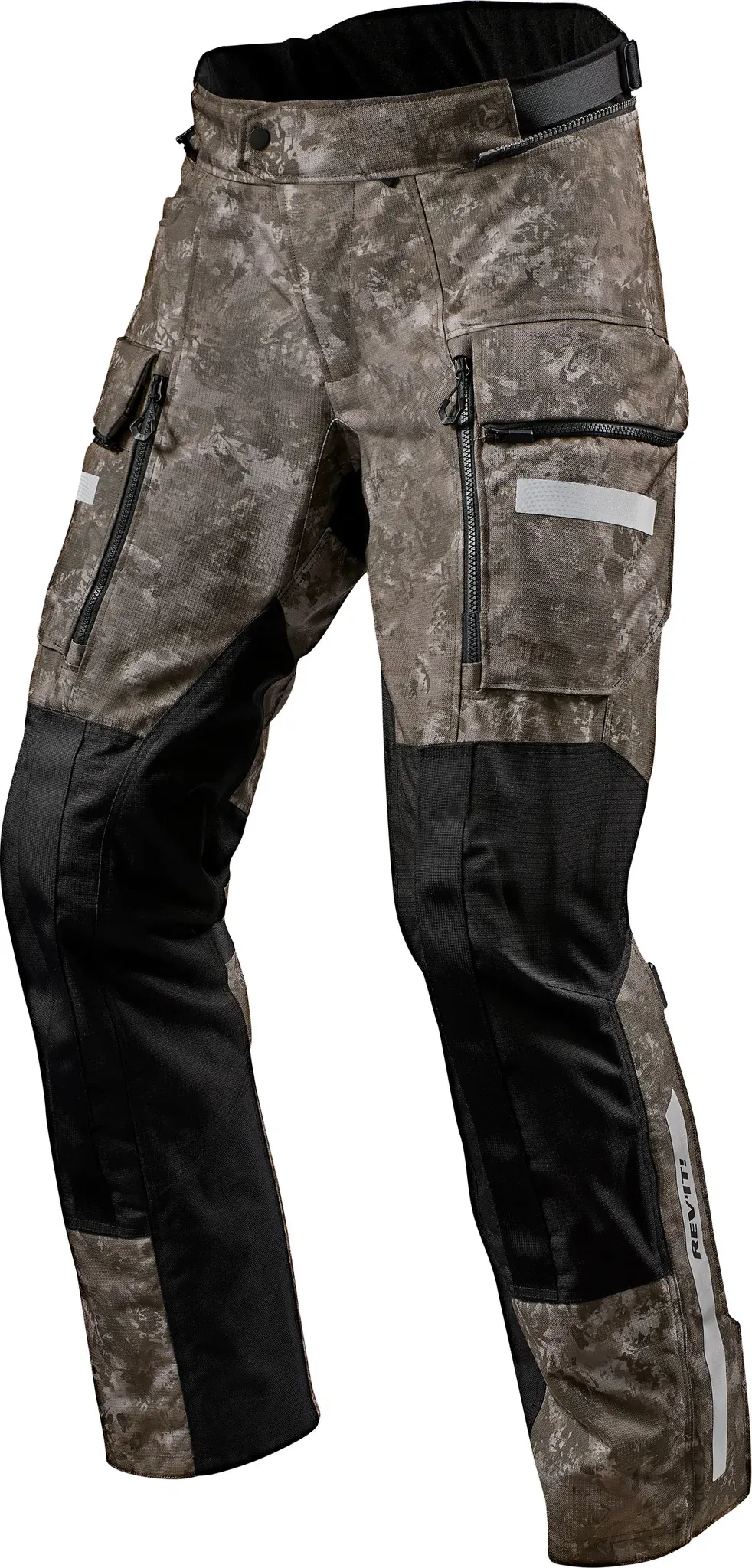 Revit Sand 4 H2O Camo, pantalon en textile imperméable - Gris/Marron/Noir - S