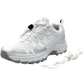 Fusskleidung Nowaland Damen Herren Wanderschuhe wasserdichte Trail Running Trekkingschuhe Weiß - 40