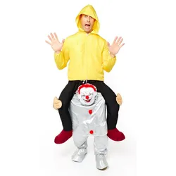 Huckepack Horror Clown Kostüm - Einheitsgroesse-S-L
