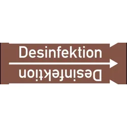 Rohrleitungskennzeichen Desinfektion - 33000x90 mm Folie selbstklebend