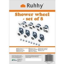 Iso Trade Rollen für Duschkabinen 8er Set
