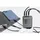forcell F-Energy Ladegerät mit 2x USB C und USB A mit PD und Quick Charge 4.0 Laden - Schwarz
