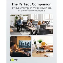 goobay Slim 4-Port USB-Hub, USB-A auf USB-CTM/USB-A, 5 Gbit/s