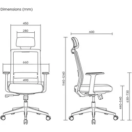 Ergo Office ER-425 Schwarz