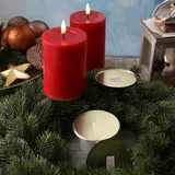 MARELIDA Adventskranzstecker ohne Dorn - Adventskerzenhalter - Metall - H: 4,5cm - D: 8cm 4er Set