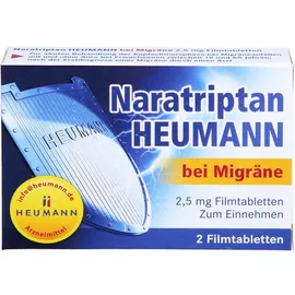 Heumann Naratriptan Heumann bei Migräne 2,5 mg Filmtabl. 2 St