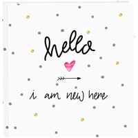 Goldbuch 27319 Baby Fotoalbum Hello I am New here, 30 x 31 cm, 60 Seiten,