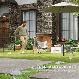 Homcom Fußballtor Schwarz 90 x 36 x 60 cm
