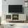 [en.casa] Susa TV-Lowboard 160x40x65 cm Beige Glas/Holz/MDF