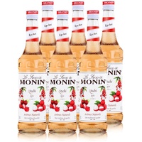 Monin Sirup Litschi 700ml - Cocktails Milchshakes Kaffeesirup (6er Pack)