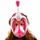 Seac Magica, Schnorchelmaske Vollgesichtsmaske Anti-Beschlag System mit einem weichen Maskenkörper, Dry Top Schnorchel mit Auslassventil, weiß/rosa, S/M
