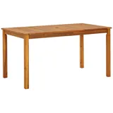 vidaXL Gartentisch 140x80x74 cm Massivholz Akazie