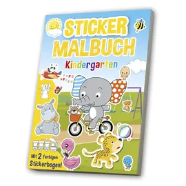 Media Verlag Mal- & Stickerbuch: Kindergarten