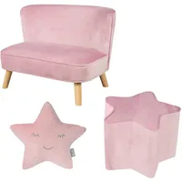Roba Kindersofa, Rosa, Textil, Füllung: Polyester, 70x50x48 cm, Kinder- & Jugendzimmer, Kindermöbel, Kindersitzmöbel & -tische, Kindersessel & -sofas