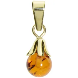 Ketten-Anhänger OSTSEE-SCHMUCK "Ostsee-Schmuck Anhänger Glocke Anhänger Glocke", gelb, Schmuckanhänger, Damen, 17 x 6mm, Gelbgold 333, 0.5 g