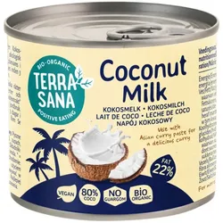 Terrasana Kokosmilch 22% Fett bio 400ml