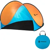 Wurfzelt Pop-up Zelt Automatikzelt Camping Strand Trekkingzelt UV - Blau+Orange