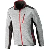 Fortis Strickjacke Softshell Gr.S hellgrau-rot