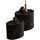 SalesFever Couchtisch 2er Set oval, in Marmoroptik - schwarz