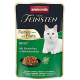 Animonda Vom Feinsten Adult Kaninchen + Hühnchenfilet 18 x 85 g