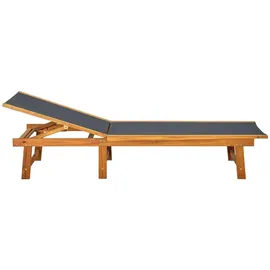 furnicato Sonnenliege 200 x 66 x 0 cm Braun