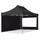 TOOLPORT Faltpavillon 3 x 4,5 m inkl. 2 Seitenteile Schwarz