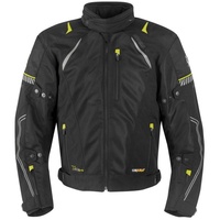 Germot X-Air Evo Pro, Damen Motorrad Textiljacke, schwarz-gelb, Größe 42