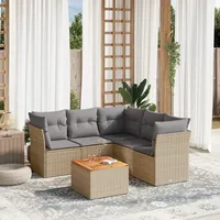 Festnight Balkon Lounge Klein mit Stauraum Balkon Sofa Rattan Sofa Gartenlounge Rattansofa Gartensofa Ecksofa Lounge Sofa Outdoor Polyrattan Balkonmöbel Couch Gartenmöbel Ecklounge