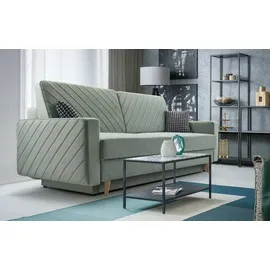 moeblo Schlafsofa CALIFORNIA – Sofa aus Samtstoff Couch für Wohnzimmer Sofagarnitur Polstersofa Wohnlandschaft Velours mit Bettfunktion, Bettkas...
