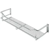 Einbaukorb Putzmittel-Korb Regalkorb Küchen-Schrank - Nische & Türen | Stahl Chrom poliert | Allzweckkorb für Putzmittel & Küchenutensilien | 368 x 103 x 79 mm | 1 Stück - Metall-Korb zum Schrauben