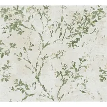 A.S. Création Vliestapete Floral Ranken 10 m 10,05 x 0,53 m Beige/Grün/Gold 39650-4
