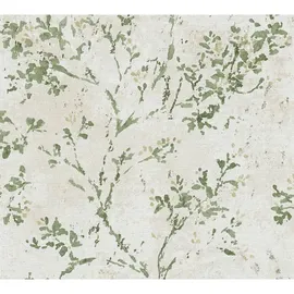 A.S. Création Vliestapete Floral Ranken 10 m 10,05 x 0,53 m Beige/Grün/Gold 39650-4