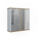 Vicco Badspiegelschrank Didi 60 x 60 cm mit zwei Spiegeltüren