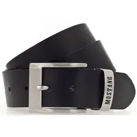 Mustang Herrengürtel Leder 4 cm schwarz 100