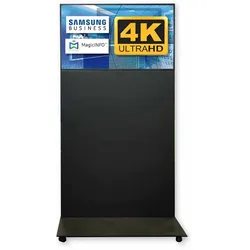 Digitale Infostele Trendline, Querformat in 43", schwarz - Die Digitale Werbesäule Made in EU