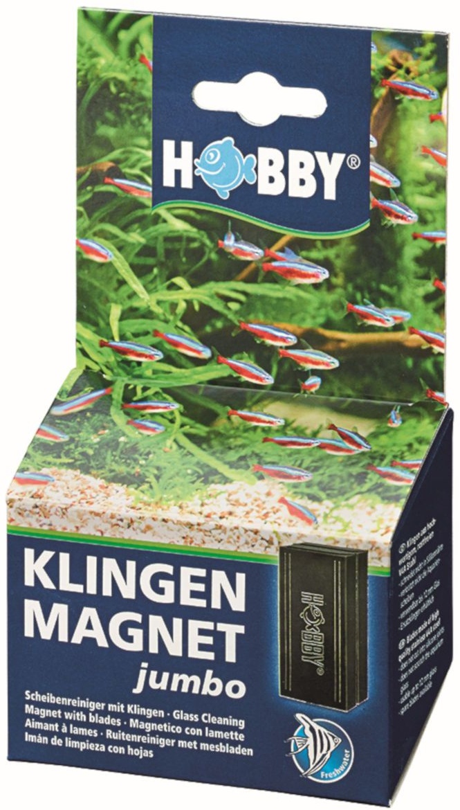 Hobby Jumbo-Klingenmagnet - Scheibenreiniger für Aquarien mit Klingen 1 St
